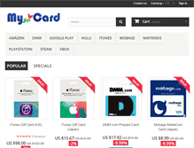 Tablet Screenshot of mygiftcardstall.com